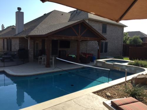 Pool VolleyballRaised Wall